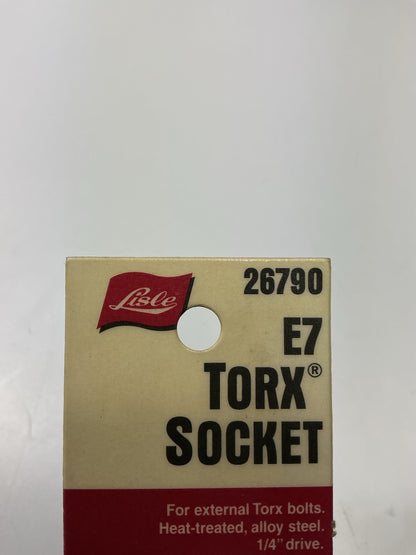 Lisle 26790 1/4'' Drive E-7 External Torx Socket
