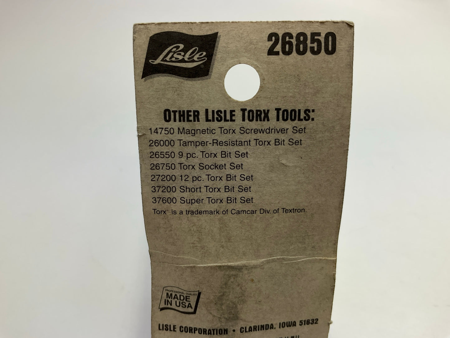 Lisle 26850 External E16 Torx Bit Socket, 3/8'' Drive - MADE IN USA