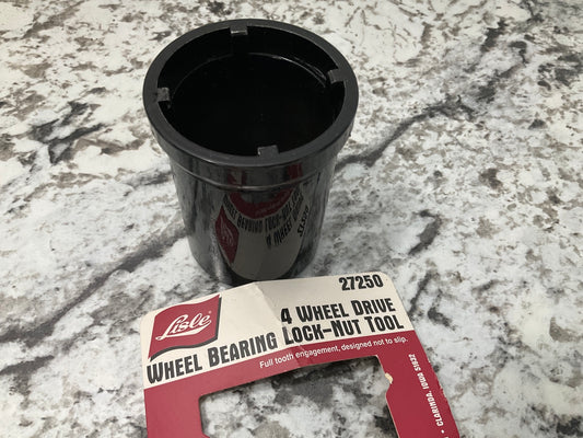 NEW, OPEN PACKAGING - Lisle 27250 Wheel Bearing Lock-Nut Tool Socket