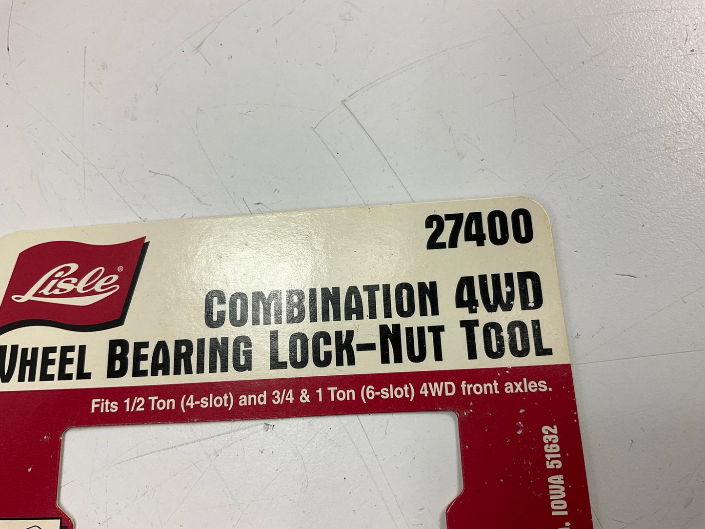 LISLE 27400 Combination 4WD Front Axle Wheel Bearing Lock-Nut Socket Tool