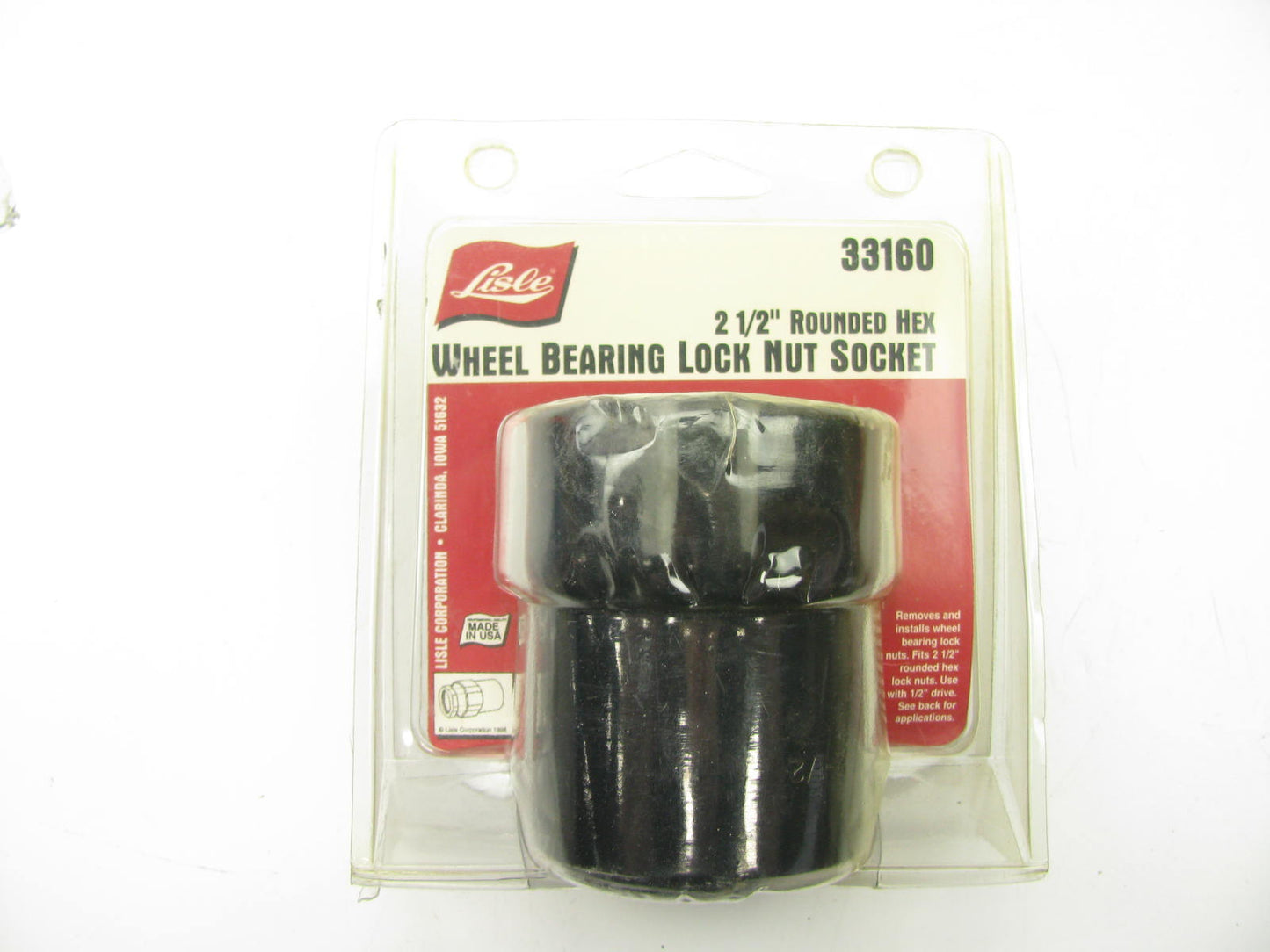 Lisle 33160 2-1/2'' Rounded Hex Wheel Bearing Lock Nut Socket