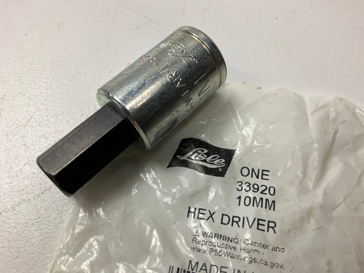 Lisle 33920 - 3/8'' Drive Hex Bit Socket 10mm, Made In USA