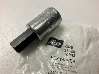Lisle 33920 - 3/8'' Drive Hex Bit Socket 10mm, Made In USA