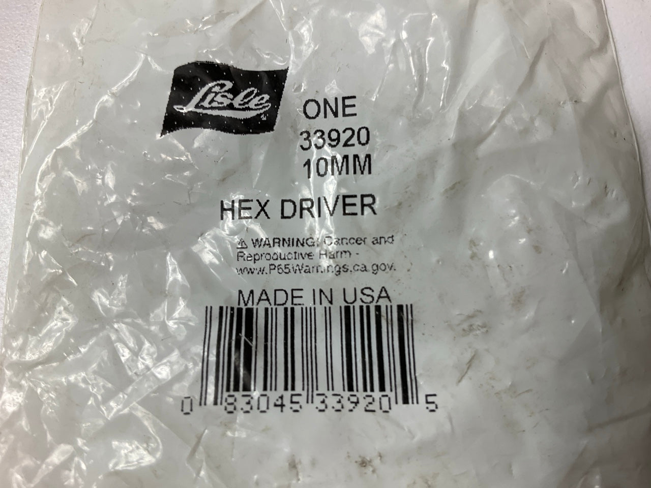 Lisle 33920 - 3/8'' Drive Hex Bit Socket 10mm, Made In USA