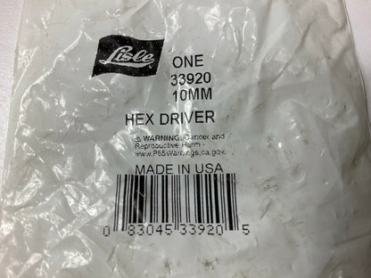 Lisle 33920 - 3/8'' Drive Hex Bit Socket 10mm, Made In USA