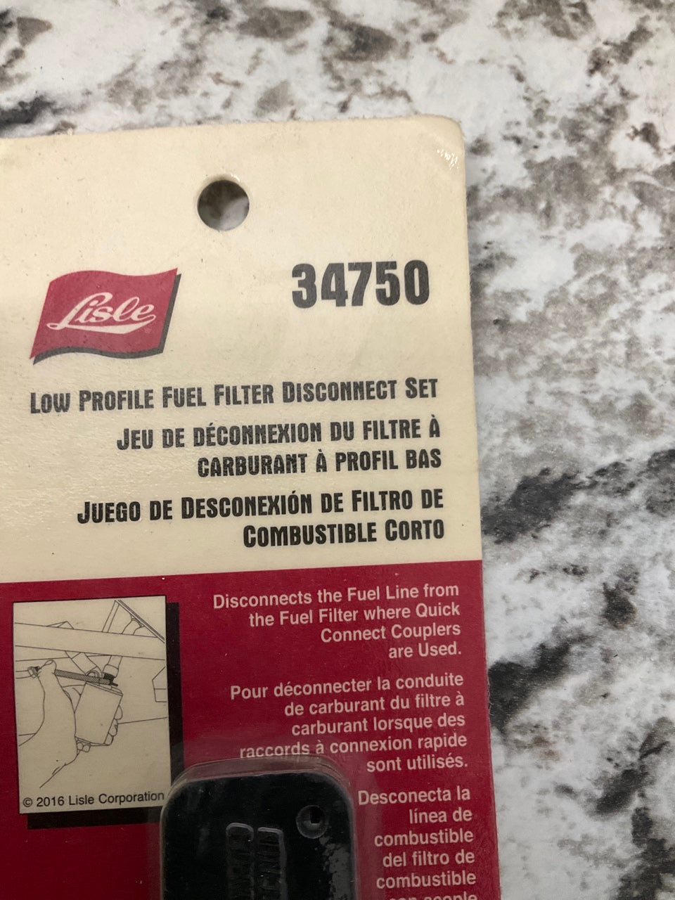 Lisle 34750 Low Profile Fuel Line Disconnect Tool Set