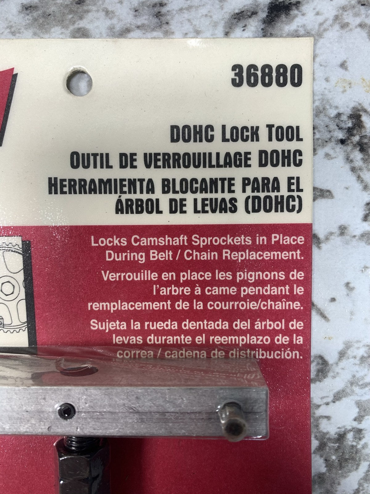Lisle 36880 Dual Overhead Cam (DOHC) Lock Tool - Locks Camshaft Sprockets