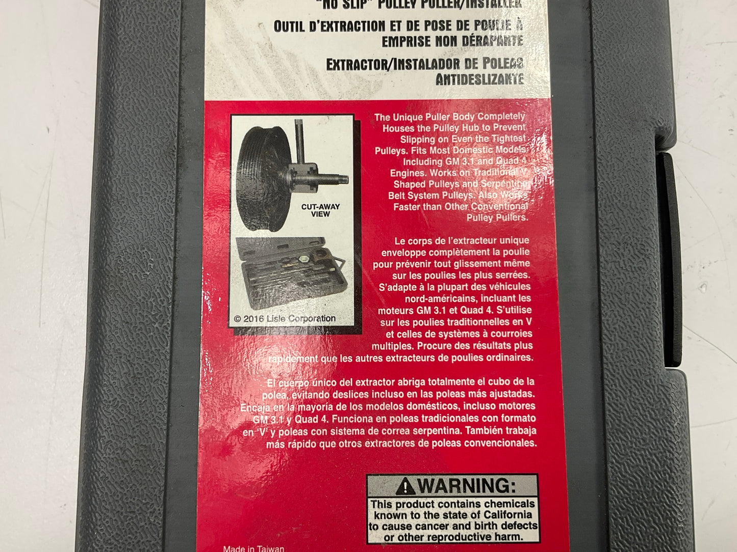 USED#2 Lisle 39000 No-Slip Pulley Puller Tool Set For Power Steering Alternators