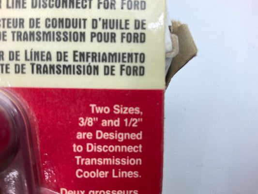 Lisle 39960 Ford Transmission Oil Cooler Line Disconnect Set 3/8'' & 1/2''