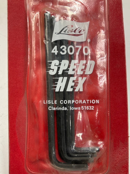 Lisle 43070 7 Pc. Standard Speed Allen Hex Wrench Set, 5/64'' To 3/16''