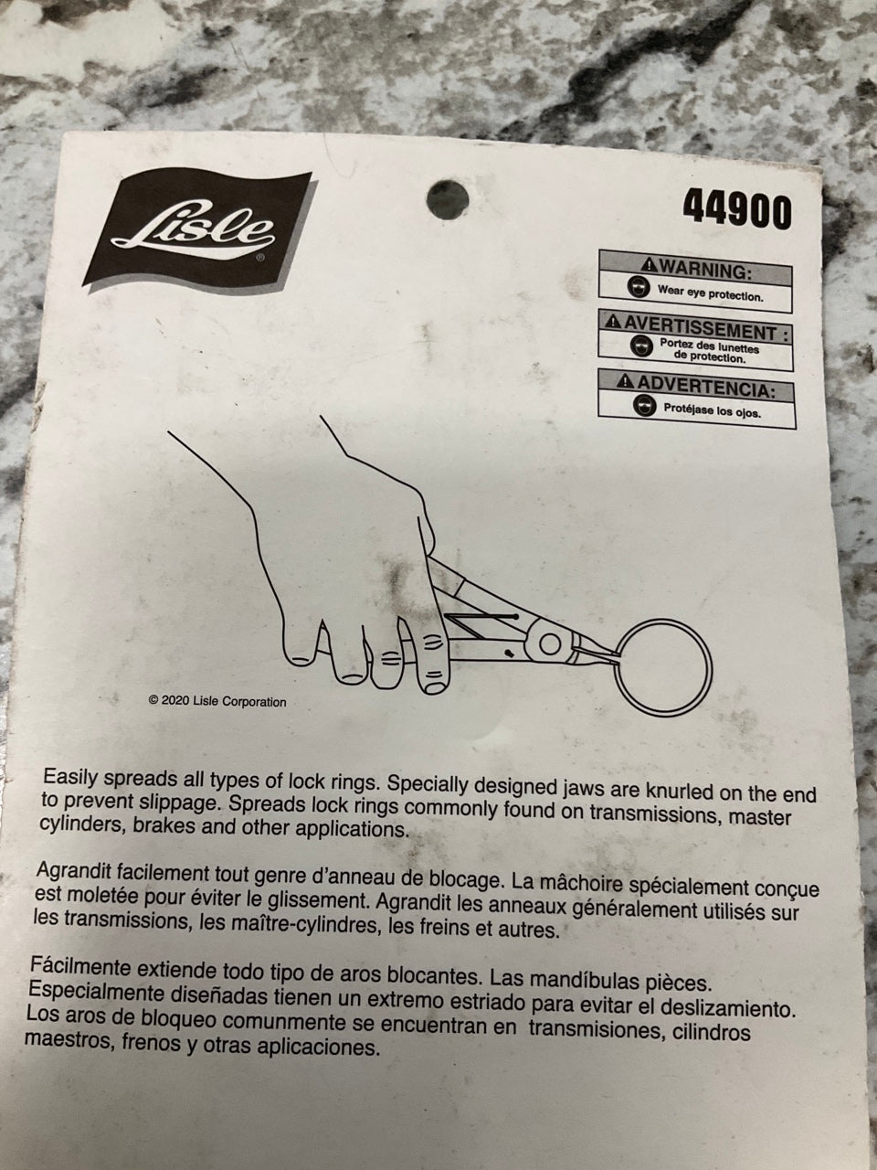 Lisle 44900 Lock Ring Pliers