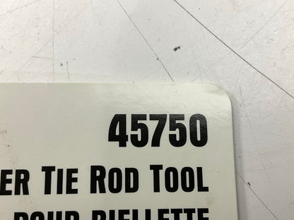 Lisle 45750 Inaccessible Inner Tie Rod Removal Tool With Crowfoot And Retainer