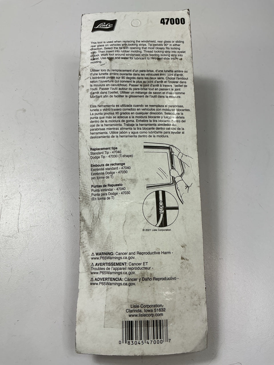 Lisle 47000 Windshield Locking Strip Removal Tool