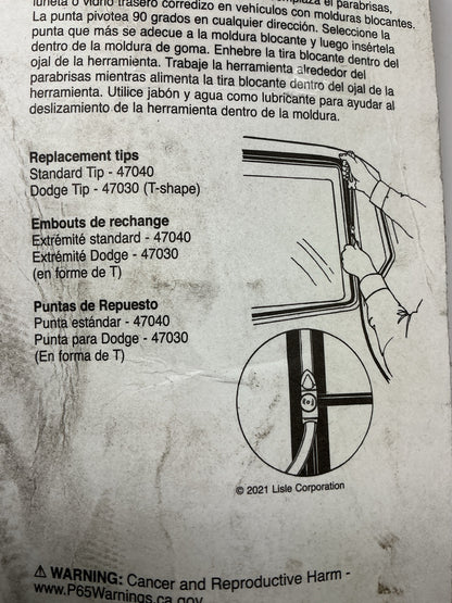 Lisle 47000 Windshield Locking Strip Removal Tool