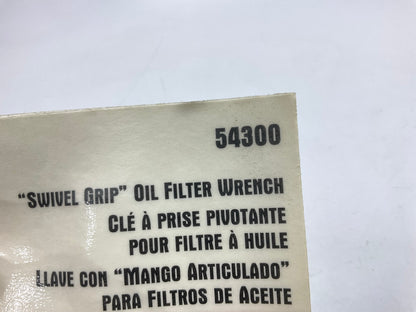 Lisle 54300 ''Swivel Grip'' Oil Filter Wrench For CAT Engines, 5-1/4''-5-3/4'' Range