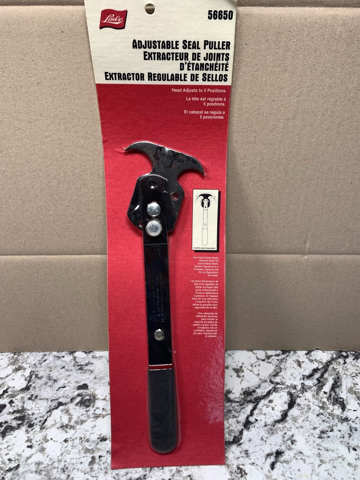 Lisle Tools 56650 Adjustable Oil & Grease Seal Puller Tool