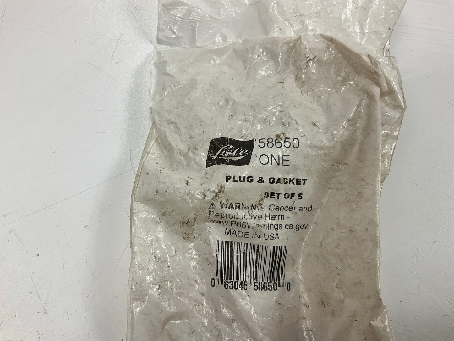 Lisle 58650 Oil Drain Plug & Gasket (Set Of 5)