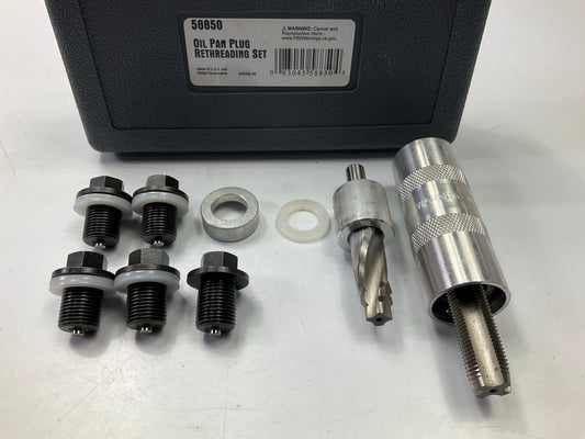 Lisle 58850 Oil Pan Plug Rethreading Kit - Rethread Tool Kit