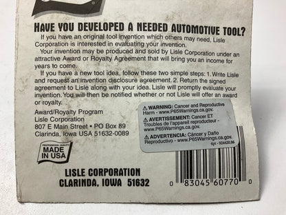 Lisle 60770 8mm Wrench, 12 Point Triple Square Internal Wrench Bit, Made In USA