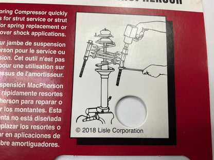 MISSING 4 Clamps & 4 Nuts - Sold AS-IS AS SHOWN Lisle 62300 Mcpherson Strut Tool