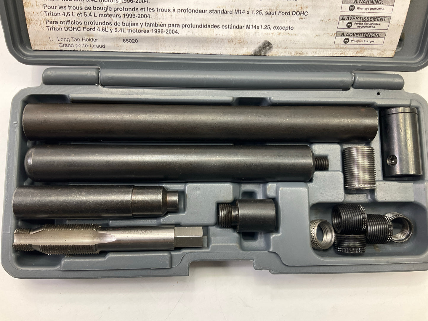 Lisle 65200 Deep Hole Aluminum Head M14x1.25 Spark Plug Hole Repair Kit