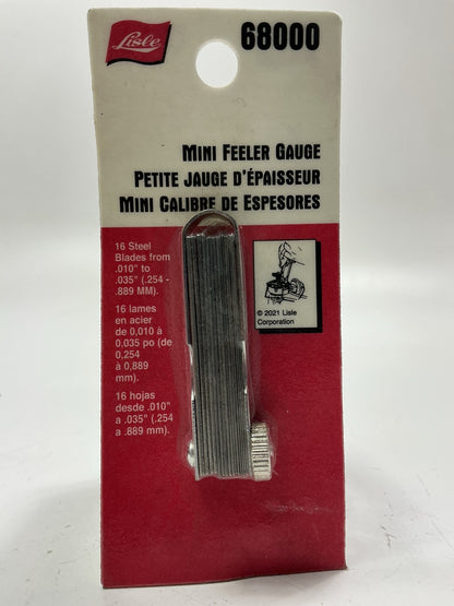 Lisle 68000 Mini-Feeler Gauge For Spark Plug Gap - .010'' To .035''