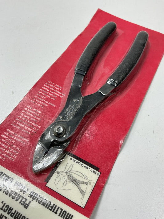 Lisle 68250 Compact Multi-Function Wire Stripper Tool - 14-24 Gauge