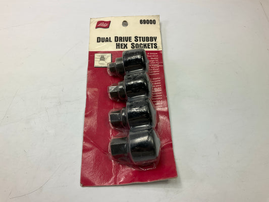 Lisle 69000 Metric Dual Drive Stubby Hex Allen Sockets 4pc 10mm 12mm 14mm 17mm