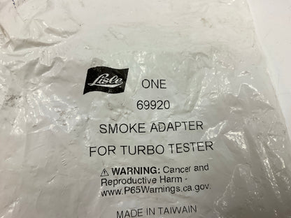 Lisle 69920 Smoke Adapter For Turbo Tester Tool, Connects To Smoke Machines