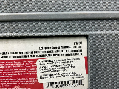 Lisle 71750 Quick Change Electric Terminal Connector Tool Set W/ LED Light