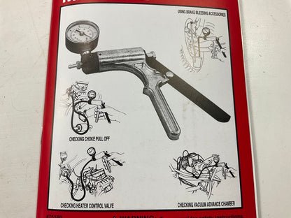 Lisle 75000 Hand Operated Vacuum Testing / Brake Bleeder Kit