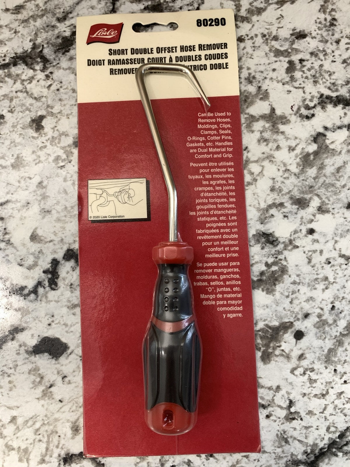 Lisle 80290 Short Double Offset Hose Remover Pick Tool
