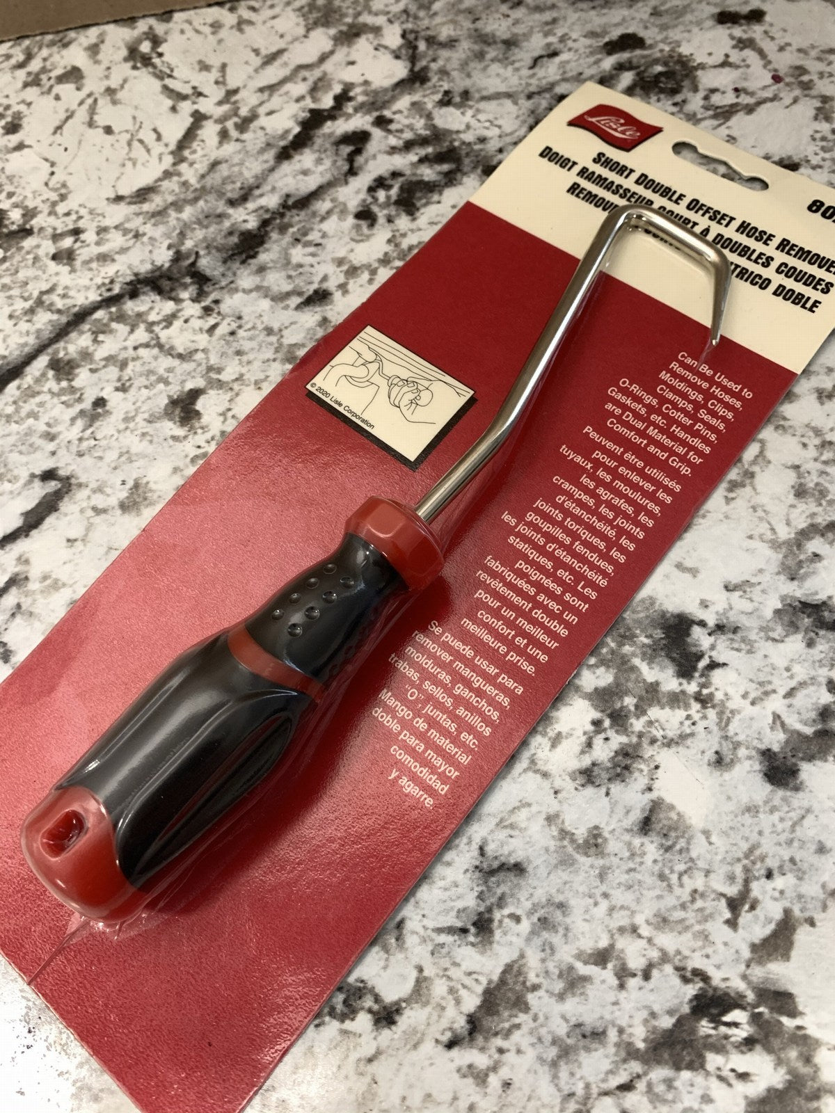 Lisle 80290 Short Double Offset Hose Remover Pick Tool