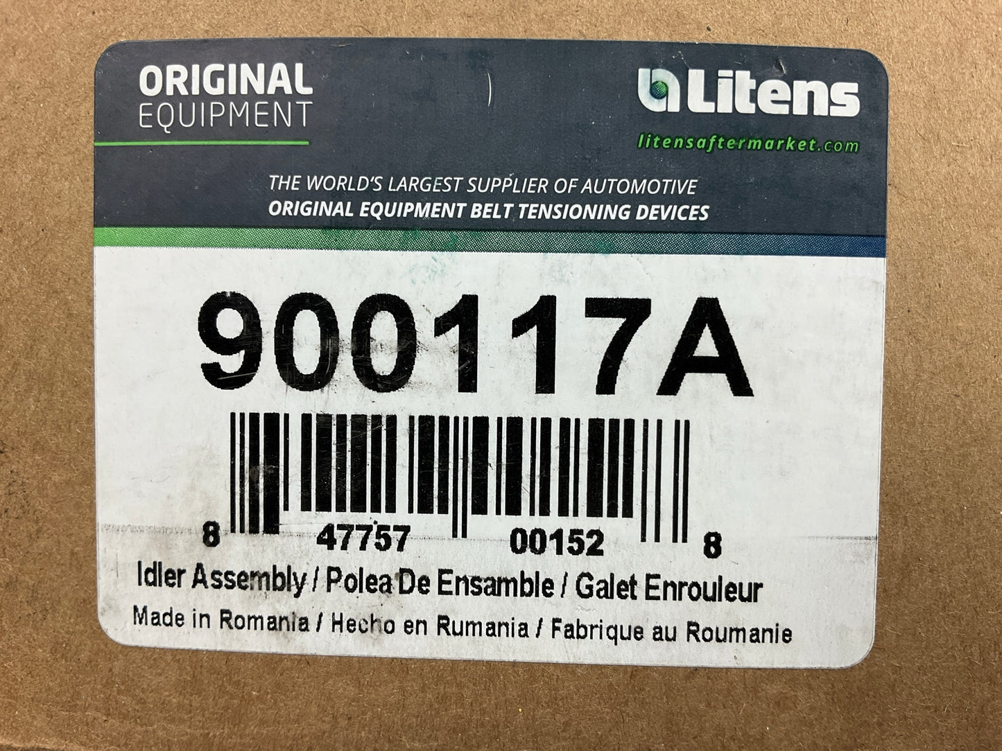 Litens 900117A Accessory Drive Belt Idler Pulley