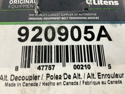 Litens 920905A Alternator Decoupler Pulley For 2010-2011 Toyota Camry 2.5L-L4