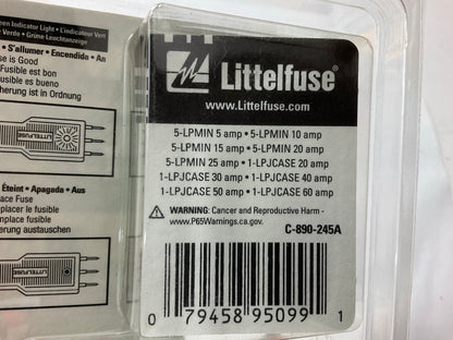 Littelfuse 00940554Z Low Profile Mini, J-case Fuse Assortment Kit - 30 Fuses