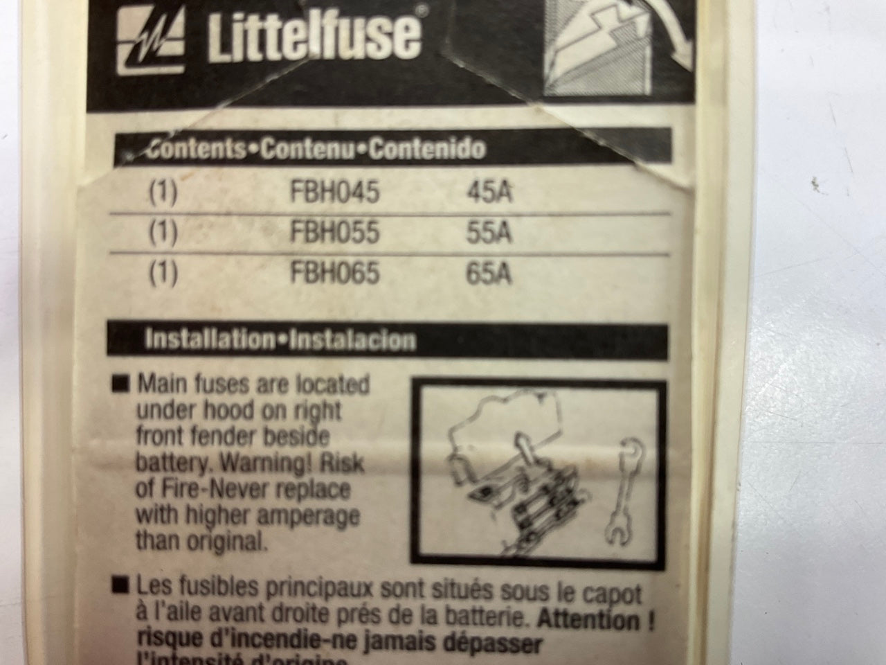 Littelfuse 094413 Fuse Kit For Honda, 45 Amp, 55 Amp, & 65 Amp Fusible Link Kit