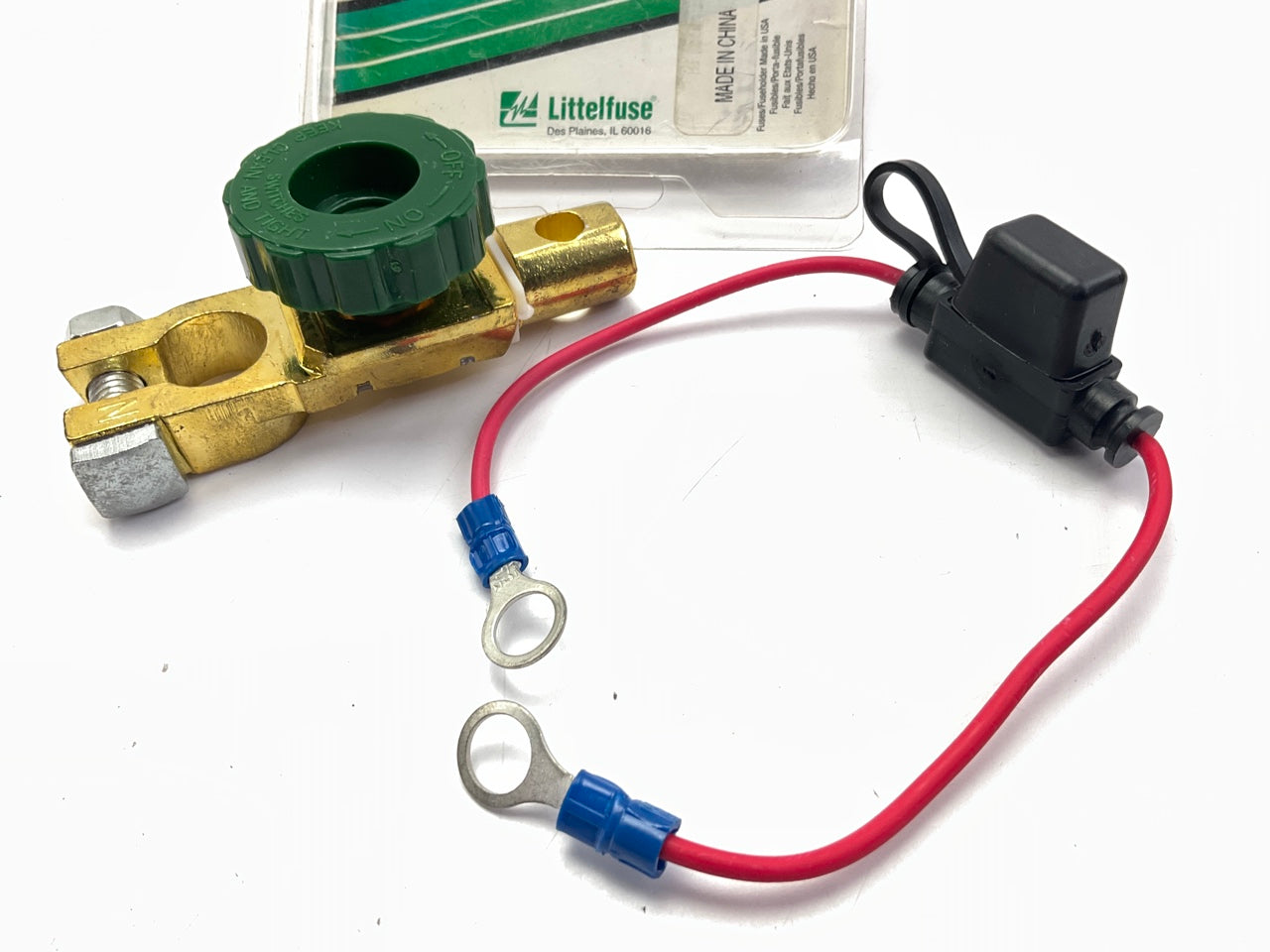 Littelfuse ATD0300ZBP Anti-Theft Master Battery Disconnect Switch W/ Inline Fuse