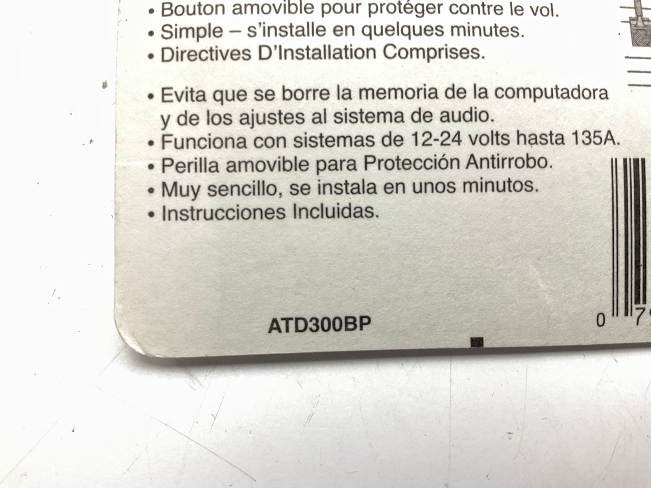 Littelfuse ATD0300ZBP Anti-Theft Master Battery Disconnect Switch W/ Inline Fuse