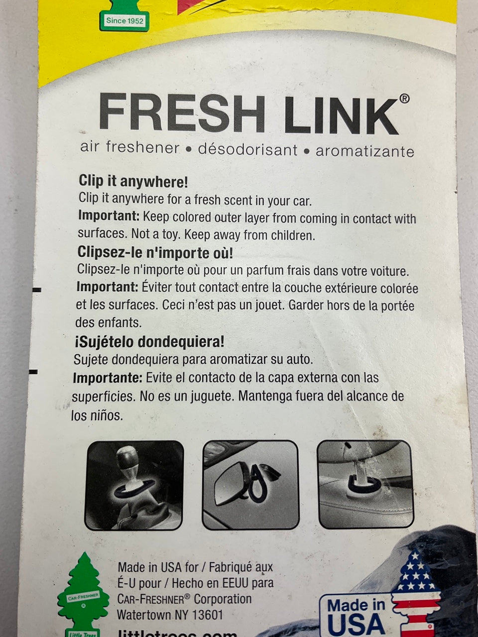 (16) Little Trees Assorted Scent Fresh Link Air Freshener