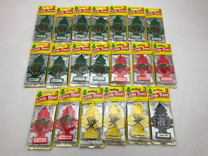 (20) Little Trees Air Fresheners - 11 Royal Pine, 5 Strawberry, 3 Vanillaroma