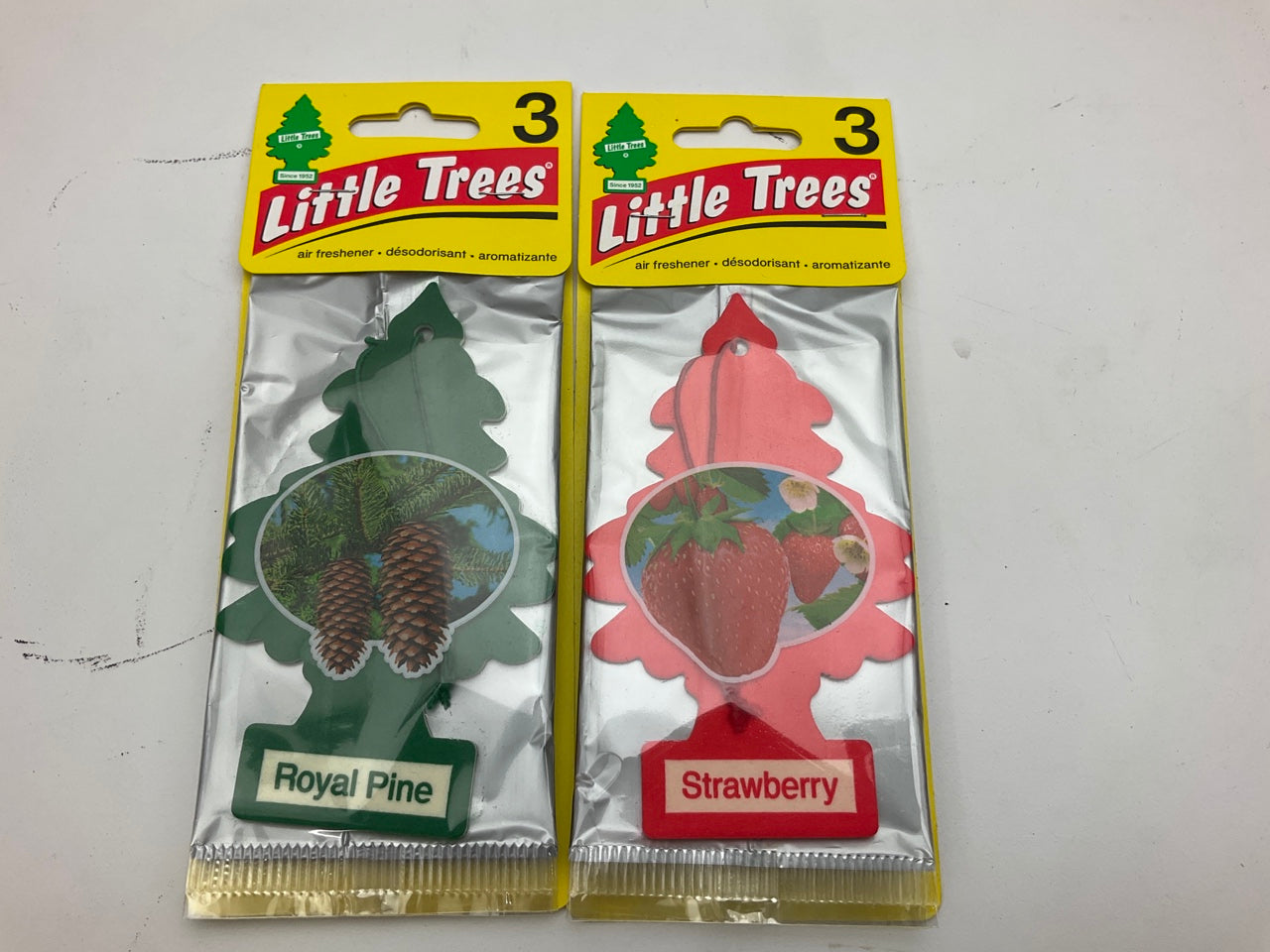 (20) Little Trees Air Fresheners - 11 Royal Pine, 5 Strawberry, 3 Vanillaroma