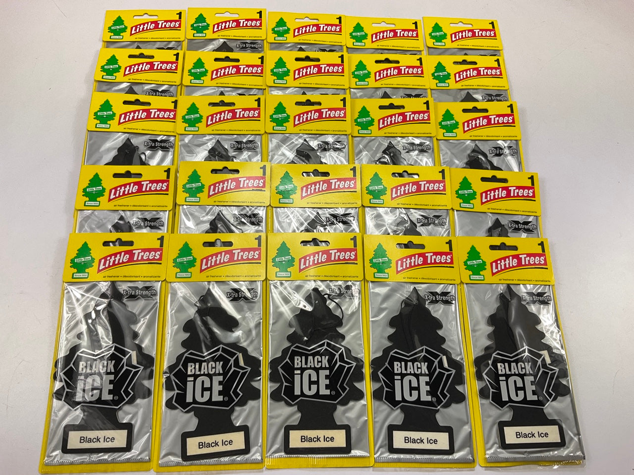 (25) Little Trees Air Fresheners - BLACK ICE SCENT