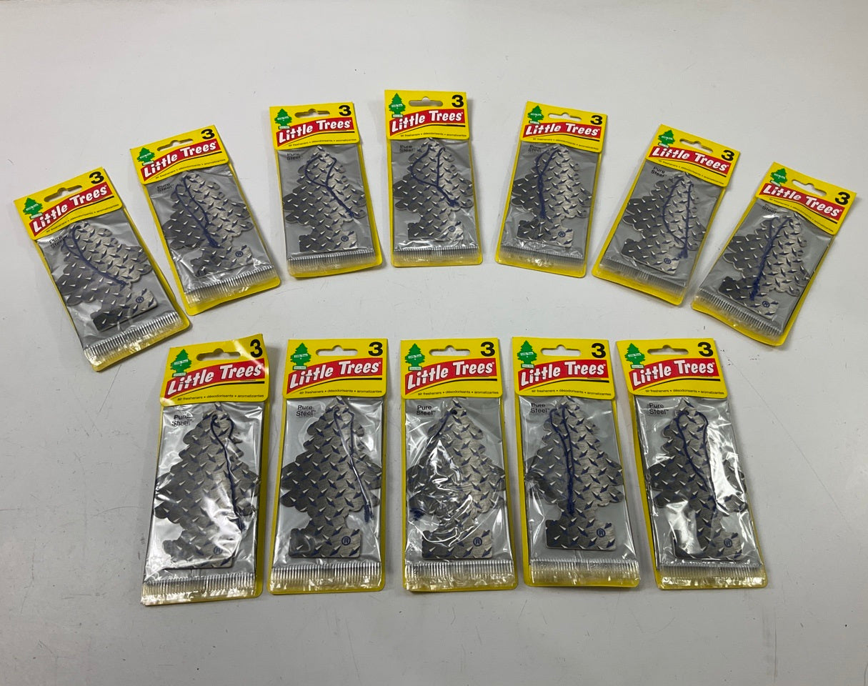 Little Trees Pure Steel Air Fresheners - 36 Total