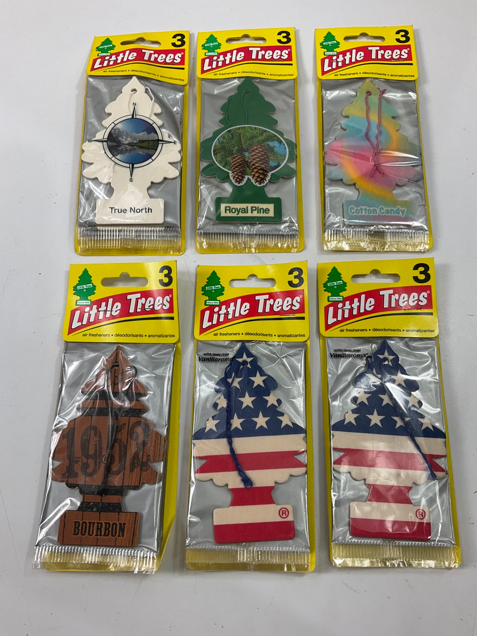 (18) Assorted Scents Little Trees Air Fresheners - Car, Home, Office