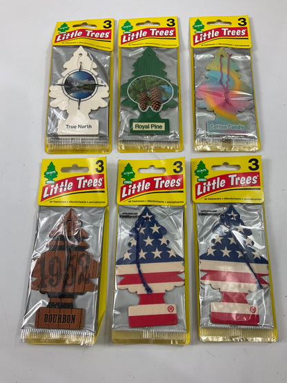 (18) Assorted Scents Little Trees Air Fresheners - Car, Home, Office