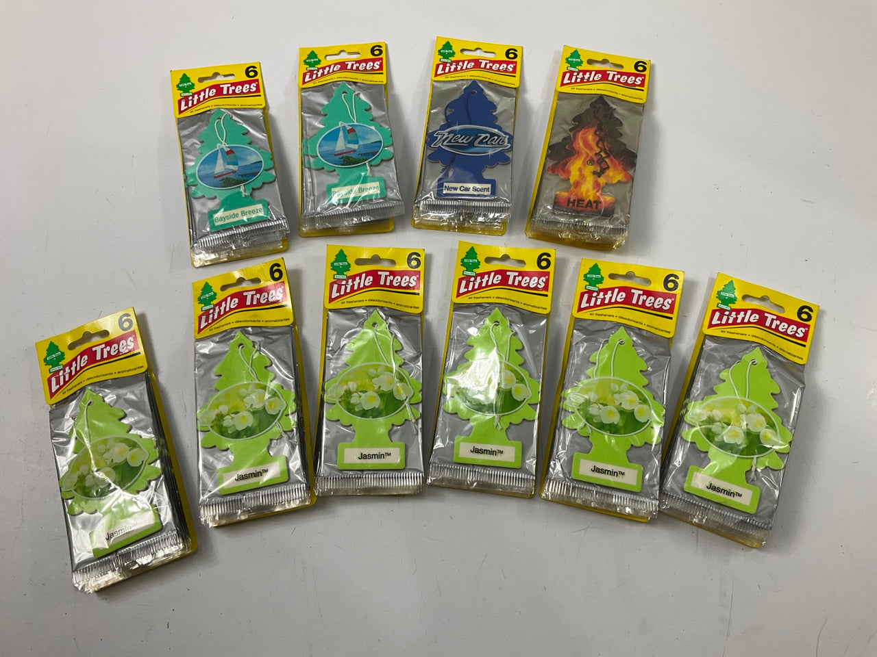 (60) Little Trees Air Fresheners - Assorted Scents For Car, Home. Office