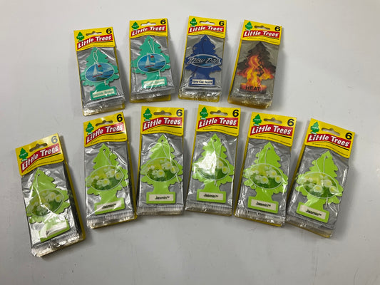 (60) Little Trees Air Fresheners - Assorted Scents For Car, Home. Office
