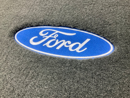 Lloyd Black Front Floor Mat Carpet W/ Ford Logo 08-10 Ford F250 F350 Super Duty