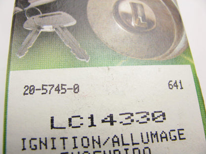 Locksmart LC14330 Ignition Lock Cylinder & Keys
